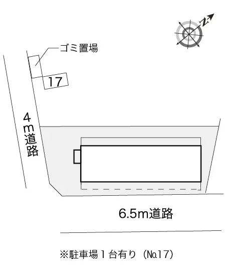 ★手数料０円★府中市住吉町　月極駐車場（LP）